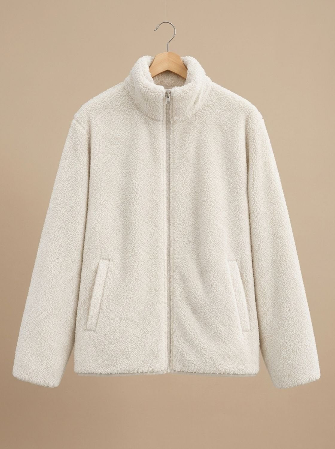 Women's Plush Full-Zip Fleece Jacket — Stand Collar 3