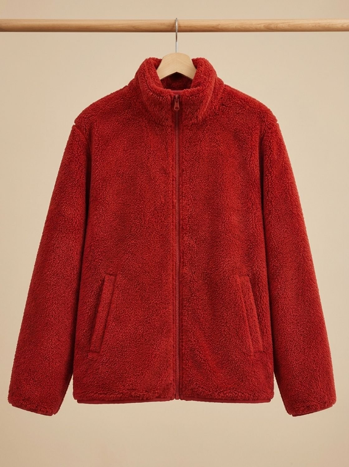 Women's Plush Full-Zip Fleece Jacket — Stand Collar 6