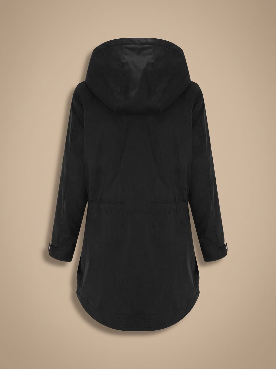 Women's Sherpa-Lined Hooded Parka Coat — Adjustable Waist 2