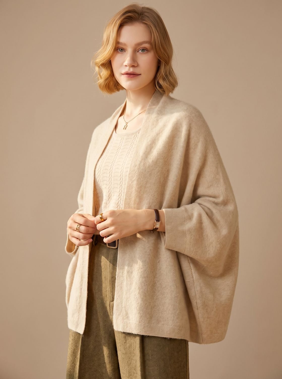 Oversized Faux Cashmere Wrap Scarf — Soft Women's Shawl 3