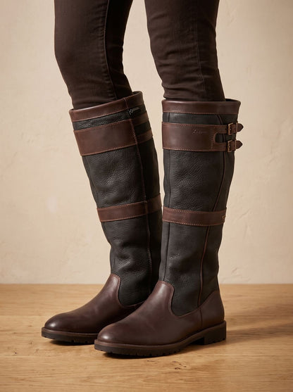 Women's Waterproof Knee-High Pull-On Boots — Double Buckle 1