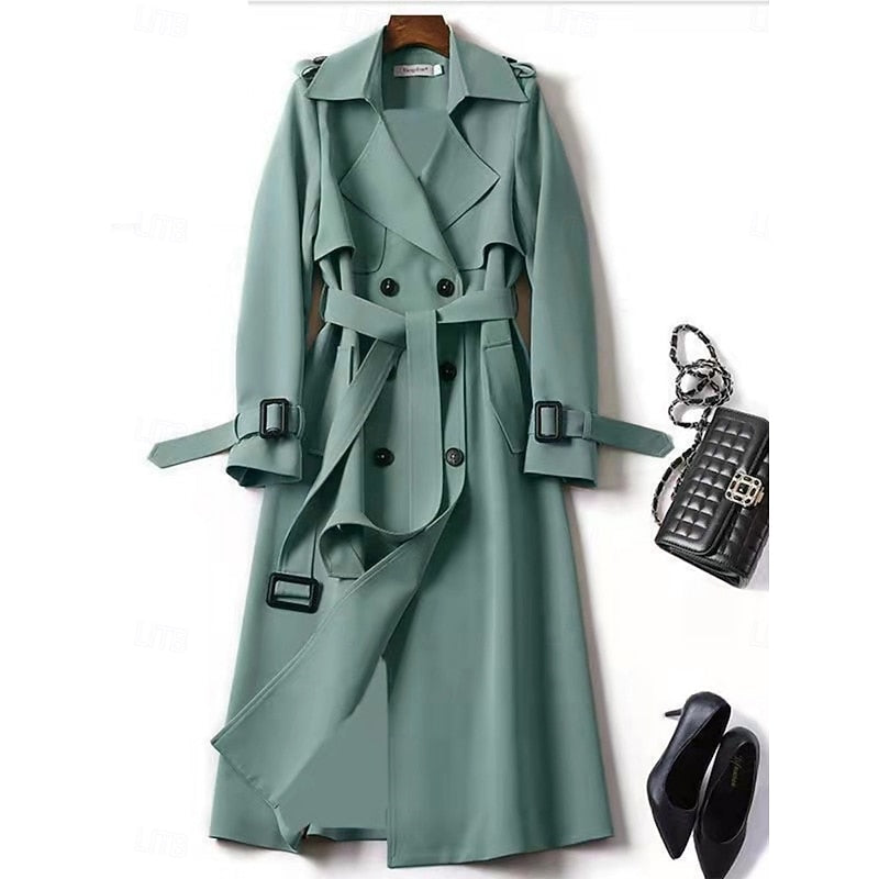 Clarissa Belted Long Trench Coat — Classic All-Season Style 7