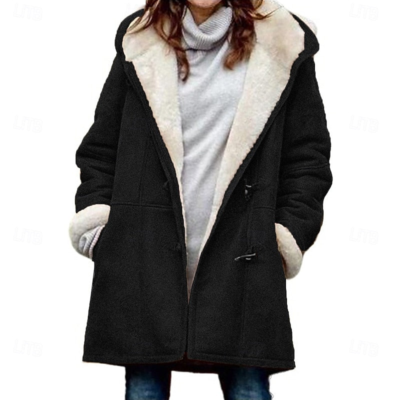 Hooded Winter Coat for Women — Cozy Relaxed Fit Outerwear 4