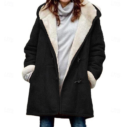 Hooded Winter Coat for Women — Cozy Relaxed Fit Outerwear 4
